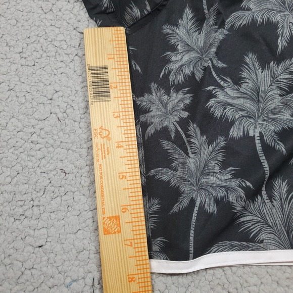 DIXXON‎ The Chad Bali Swim Trunks Mens Small 29" Black Palm Tree Hybrid Shorts - Picture 10 of 12